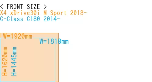 #X4 xDrive30i M Sport 2018- + C-Class C180 2014-